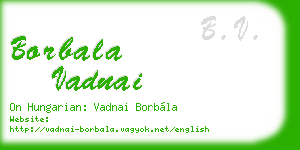 borbala vadnai business card